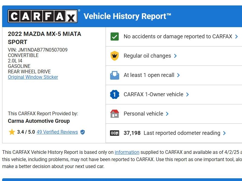 2022 Mazda MX-5 Miata Sport - Photo 24